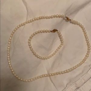My Grandmothers Pearls 18” , bracelet 8” ~ lovely